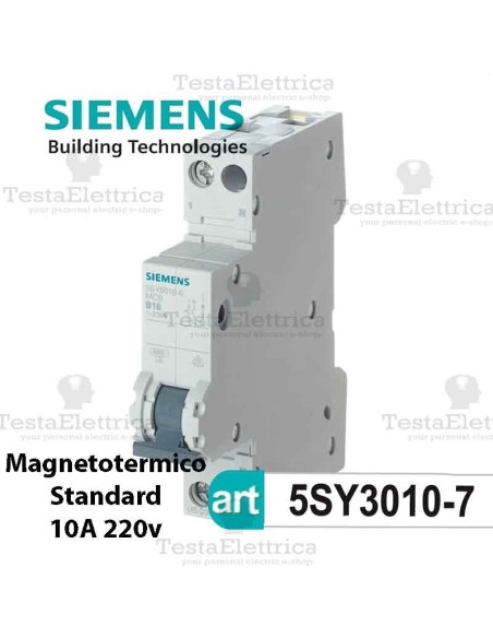 Interruttore magnetotermico 16A  220V Siemens