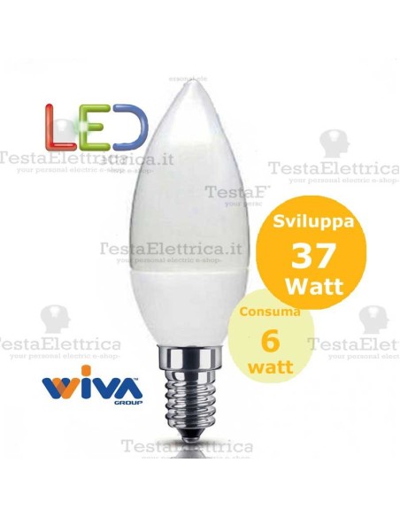 Lampadina a Led Oliva 6 Watt E14 Basic Wiva