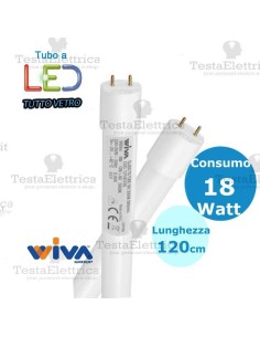 Tubo a led 120 cm 18 watt Led Tube Glass Wiva