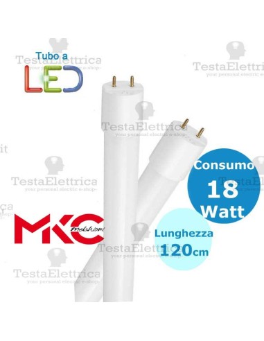 Tubo a led 120 cm 18 watt PVC Melchioni