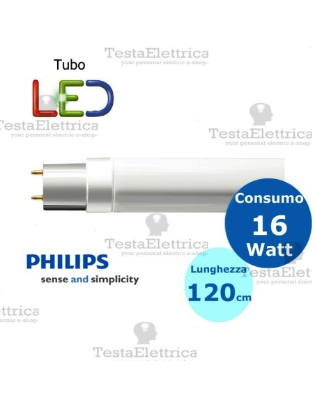 Tubo a led 120 cm 20 watt PVC Philips