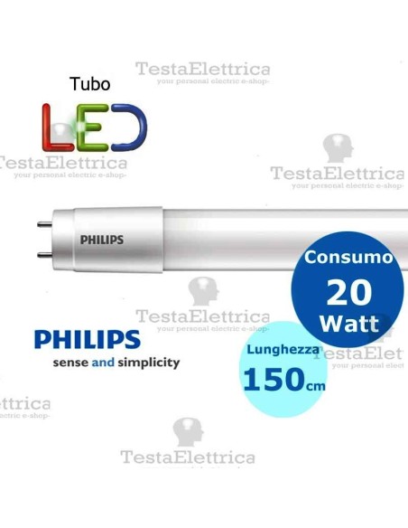 Tubo a led 150 cm 20 watt PVC Philips