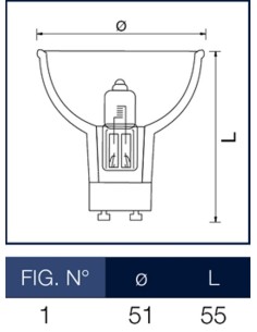 Lampada led GU10 220V 8 Watt MR16 Lampo 2