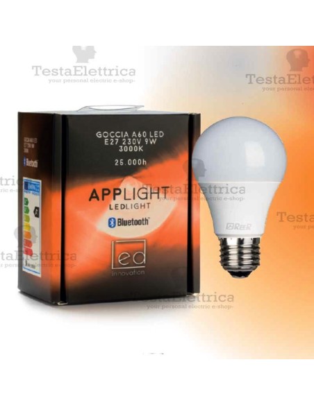 Lampadina a led Bluetooth 9W 3000K E27 ReeR