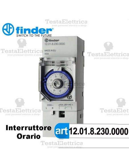 Interruttore orario giornaliero Finder