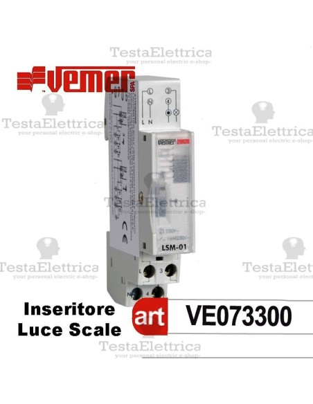 Temporizzatore elettromeccanico luci scale Vemer