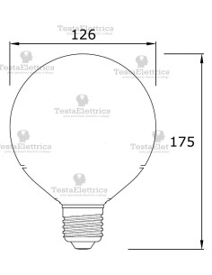 Lampadina a Wireled  Globo 8 Watt E27 trasparente Wiva 2