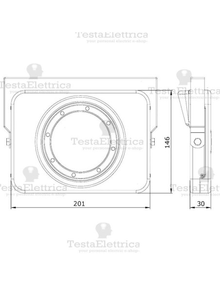 Faro a Led 30 watt Oblò Wiva
