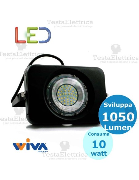 Faro a Led 10 watt Oblò Wiva