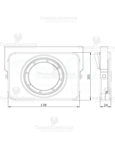 Faro a Led 10 watt Oblò Wiva