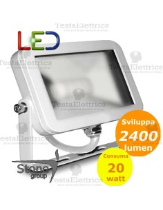 Faro a Led 20 watt Cornice Bianca Stone 2