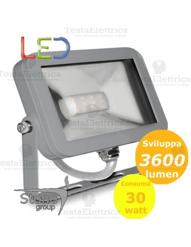 Faro a Led 30 watt Cornice Bianca Stone