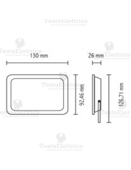 Faro a Led 10 watt Cornice Silver Stone