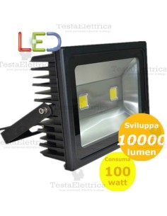 Faro a Led 100 watt nero DGK 2