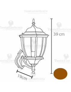 Lanterna per esterno attaco E27 IP44 2