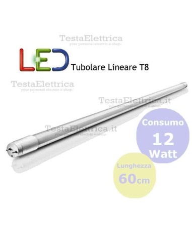 Tubo a led 60 cm T8 12 watt Dgk