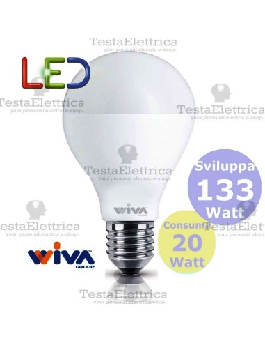 Lampadina a led  goccia 20 Watt E27 Basic Wiva