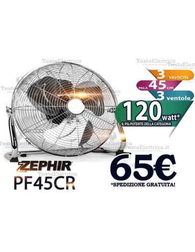 Ventilatore industriale acciaio Pf45CR Zephir
