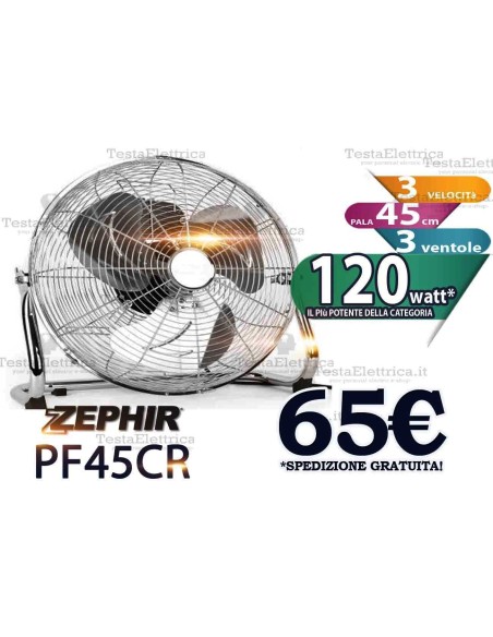 Ventilatore industriale acciaio Pf45CR Zephir