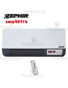 Termoventilatore da parete ceramico 2000w Zephir