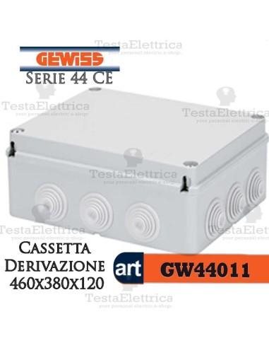 Cassetta di derivazione da parete  46x38x12 cm Gewiss