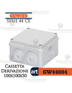 Cassetta di derivazione da parete  100x100x50 mm Gewiss