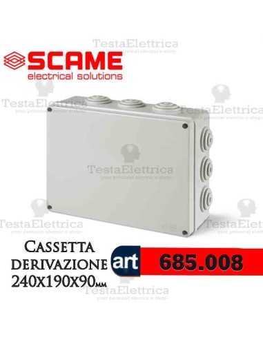 Cassetta di derivazione da parete  24x19 cm Scame