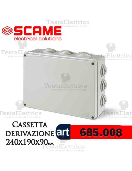 Cassetta di derivazione da parete  24x19 cm Scame
