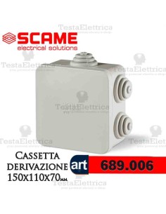 Cassetta di derivazione da parete  150x110x70 mm Scame