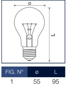 Lampada a incandescenza anti insetti goccia 60W E27 Leuci 2