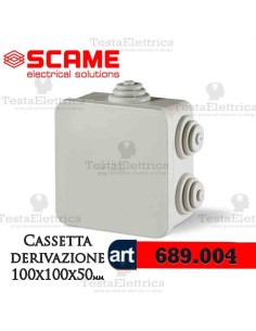 Cassetta di derivazione da parete   100x100 x50  mm Scame