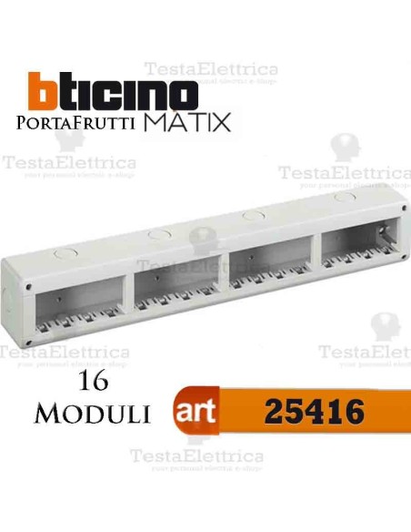 Calotta portafrutti 16 posti Idrobox Matix Bticino