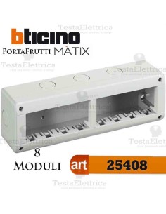 Calotta portafrutti 8 posti Idrobox Matix Bticino