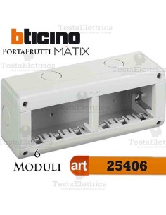 Calotta portafrutti 6 posti Idrobox Matix Bticino