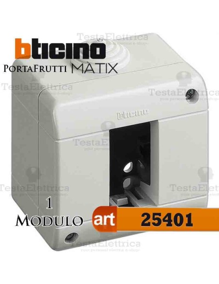 Calotta portafrutti 1 posto Idrobox Matix Bticino