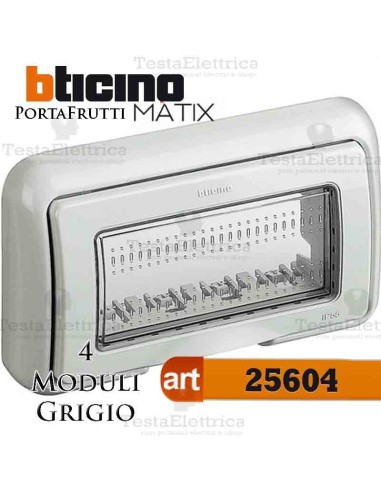 Coperchio 4 posti IP55 Idrobox Màtix Bticino