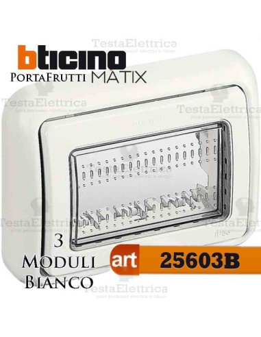 Coperchio 3 posti IP55 Idrobox Màtix Bticino