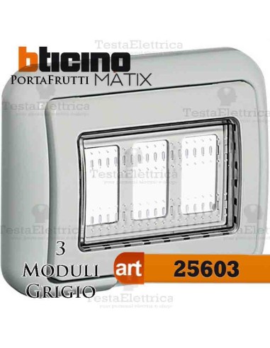 Coperchio 3 posti IP55 Idrobox Màtix Bticino