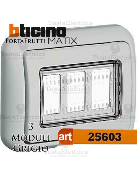 Coperchio 3 posti IP55 Idrobox Màtix Bticino