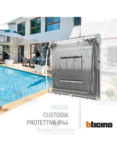 Custodia protettiva universale per placche portafrutti Bticino 2