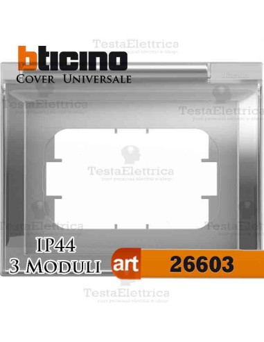 Custodia protettiva universale per placche portafrutti Bticino