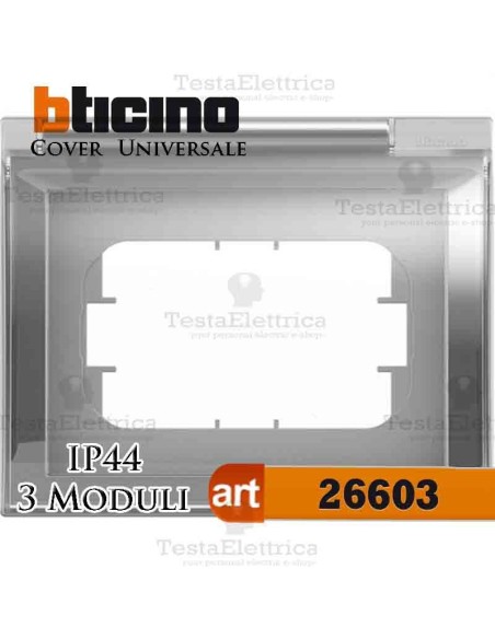 Custodia protettiva universale per placche portafrutti Bticino