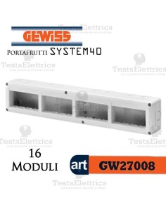 Cassetta portafrutti 16 posti Gewiss