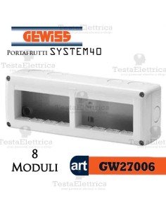 Cassetta portafrutti 8 poti Gewiss