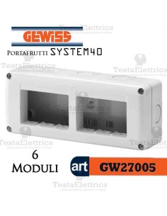 Cassetta portafrutti 6 posti Gewiss