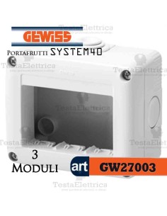 Cassetta portafrutti 3 posti Gewiss