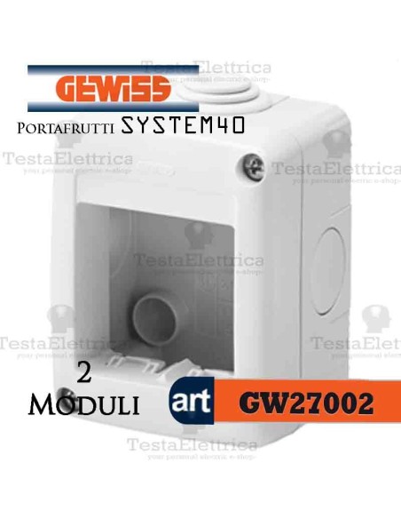 Cassetta portafrutti 3 posti Gewiss