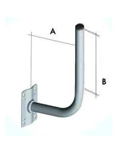staffa  per parabola a L A 25 cm B 60 cm srt00013