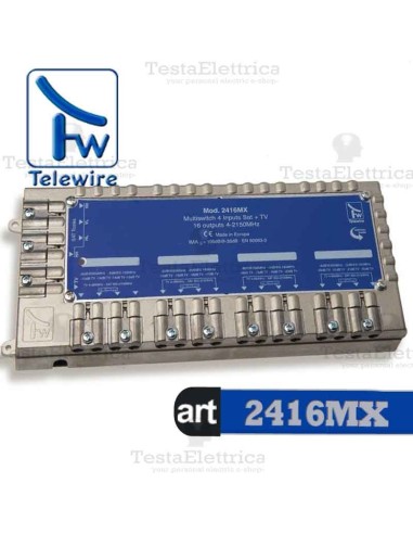 Multiswitch 4IN SAT + 1IN DTT x 16OUT 