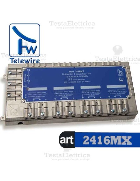 Multiswitch 4IN SAT + 1IN DTT x 16OUT 